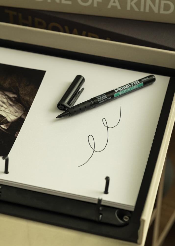 Pentel NMS50-A - Musta Albumitussi - 0,8 mm