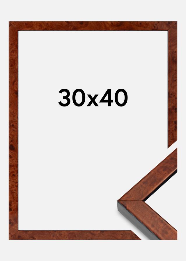 Kehys Hermes Akryylilasi Burr Walnut 30x40 cm