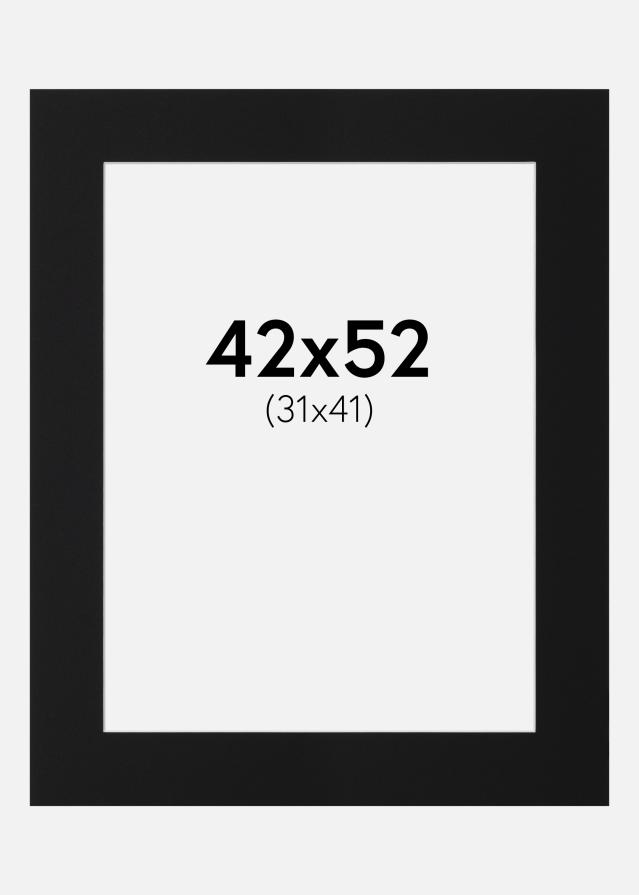 Paspatuuri Musta Standard (Valkoinen keskus) 42x52 cm (31x41)