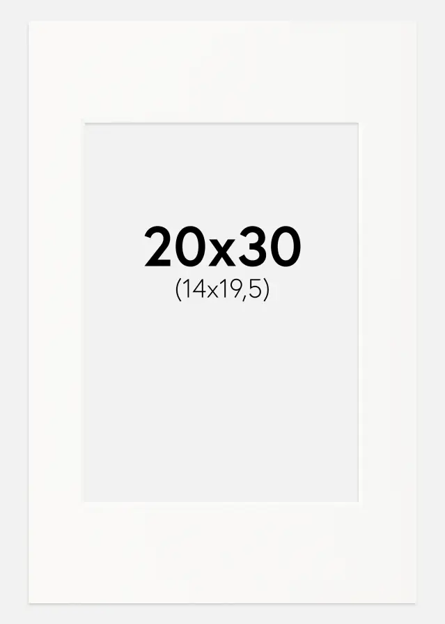 Paspatuuri Offwhite (Valkoinen keskus) 20x30 cm (14x19,5)