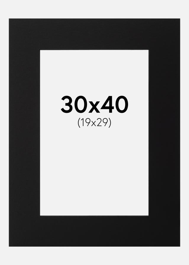 Paspatuuri Musta (Musta keskus) 30x40 cm (19x29)
