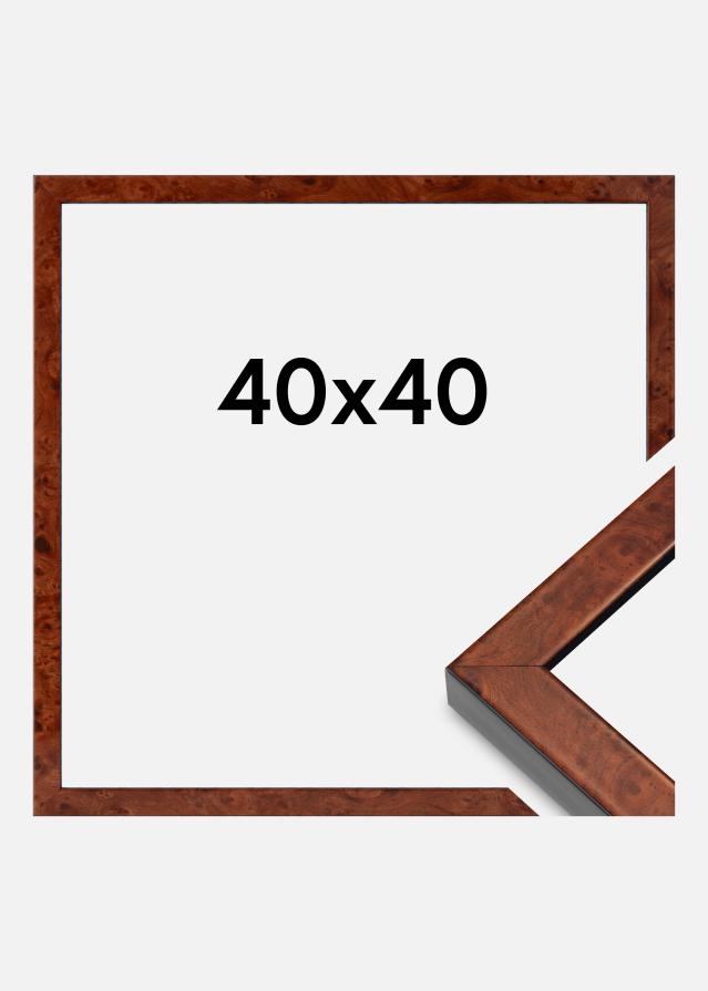 Kehys Hermes Akryylilasi Burr Walnut 40x40 cm