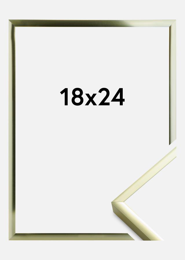 Kehys Poster Frame Aluminum Gold 18x24 cm