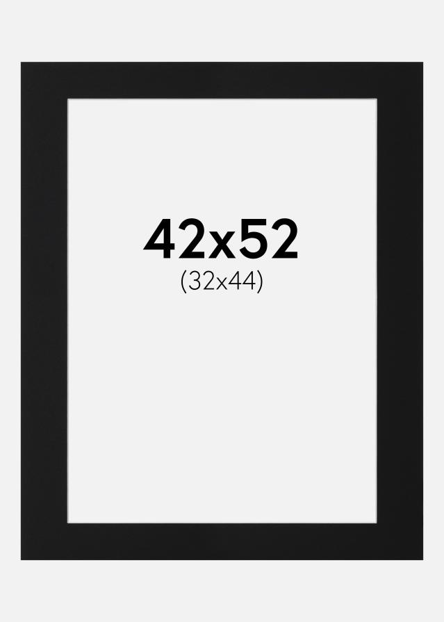 Paspatuuri Musta Standard (Valkoinen keskus) 42x52 cm (32x44)