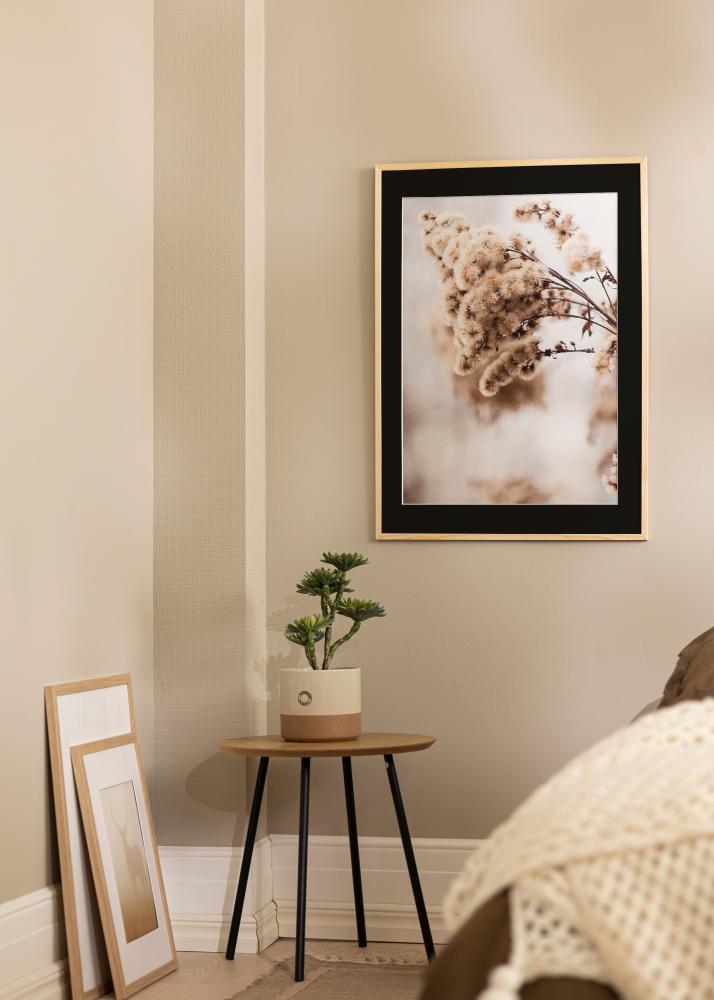 Kehys Galant Mänty 30x30 cm - Paspatuuri Musta 8x8 tuumaa