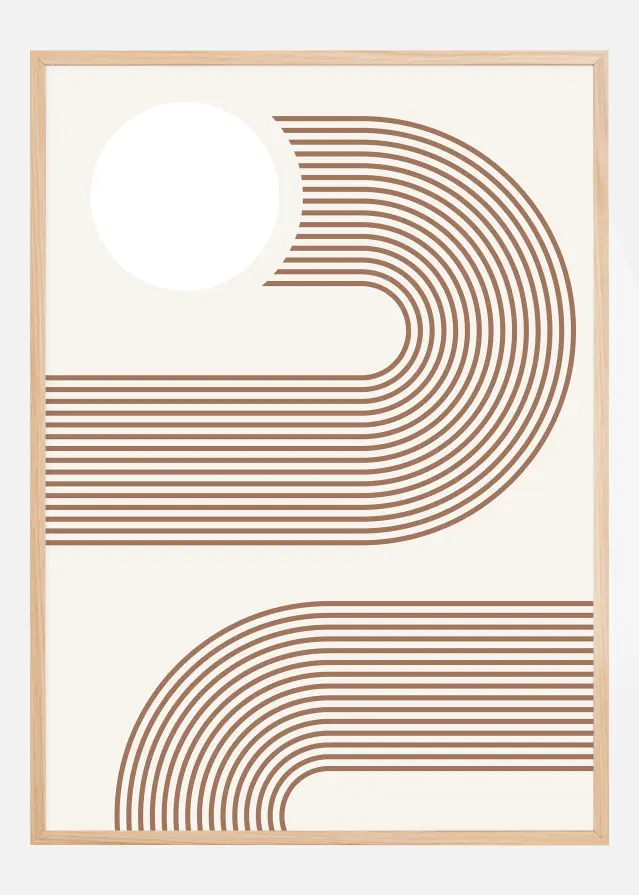 Beige Arc Poster No.2 Juliste