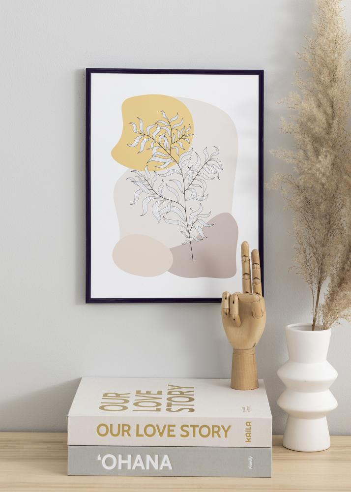 Kehys New Lifestyle Tummanliila 30x40 cm - Paspatuuri Musta 21x29,7 cm (A4)