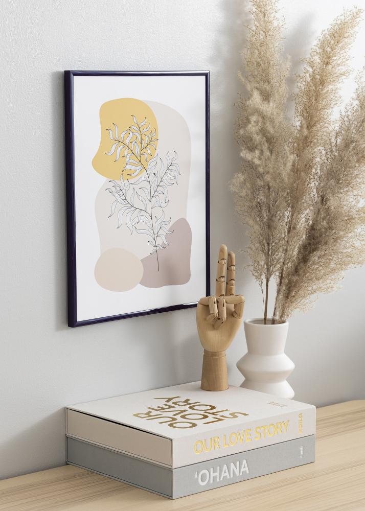 Kehys New Lifestyle Tummanliila 30x40 cm - Paspatuuri Musta 21x29,7 cm (A4)