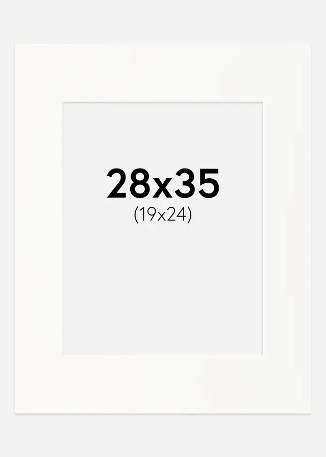 Paspatuuri Offwhite (Valkoinen keskus) 28x35 cm (19x24)