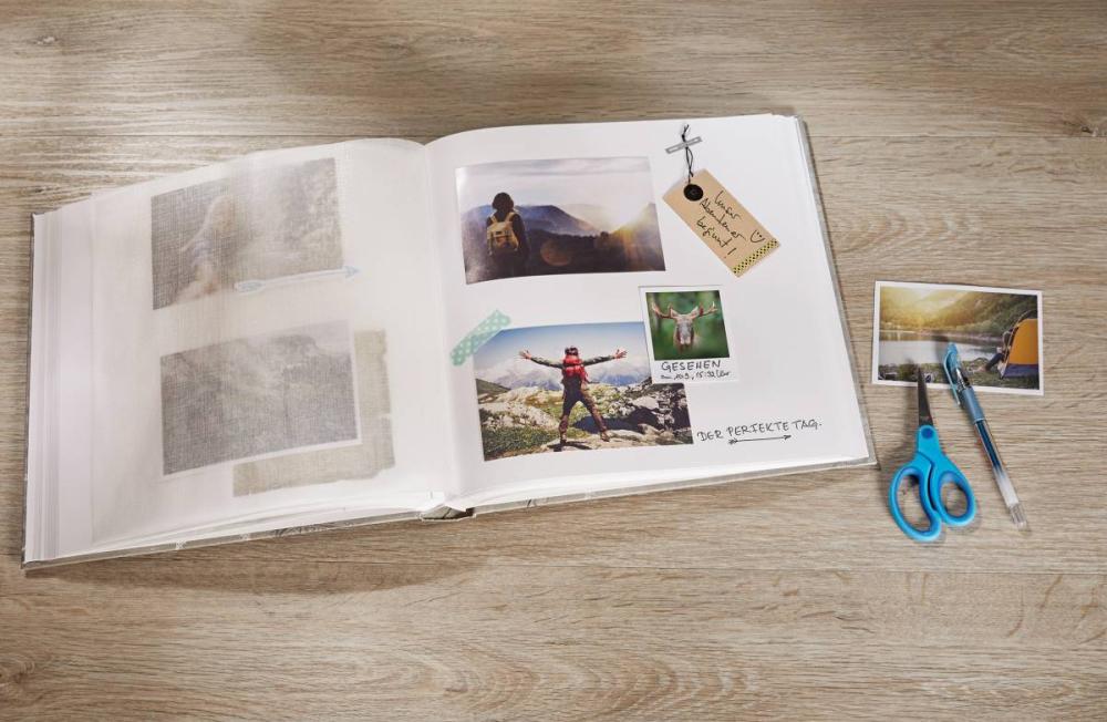 Premium Viininpunainen 38x38 cm (100 Valkoista sivua / 50 lehteä)