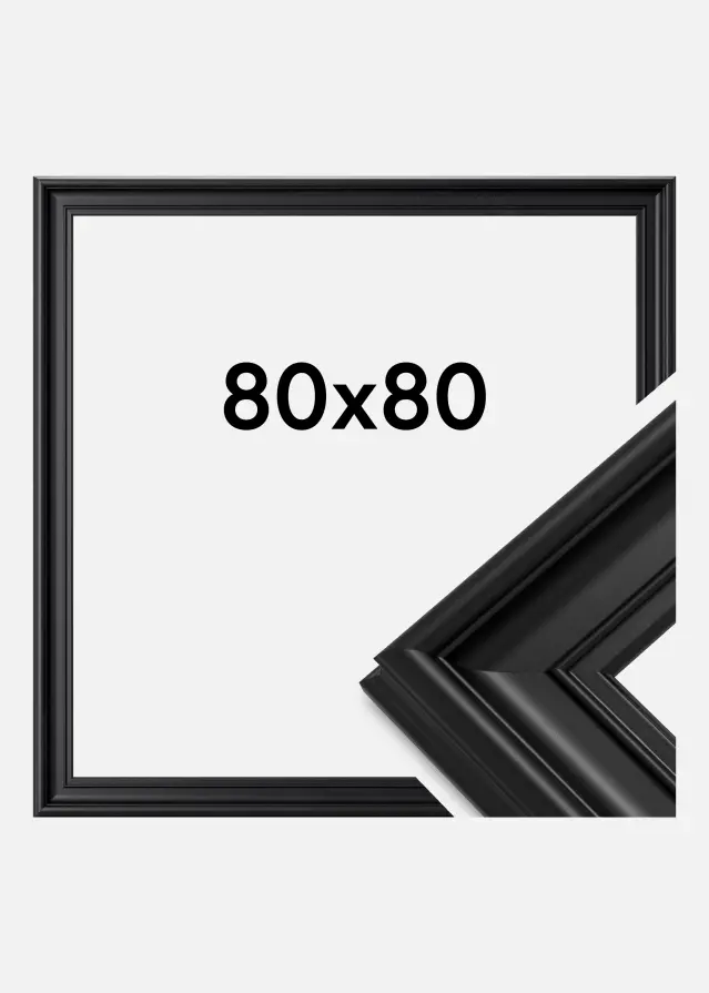 Kehys Mora Premium Akryylilasi Musta 80x80 cm