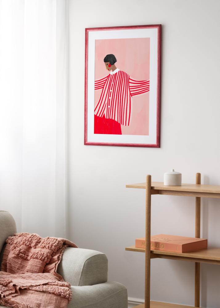 Kehys Cornwall Akryylilasi Tummanpunainen 30x30 cm