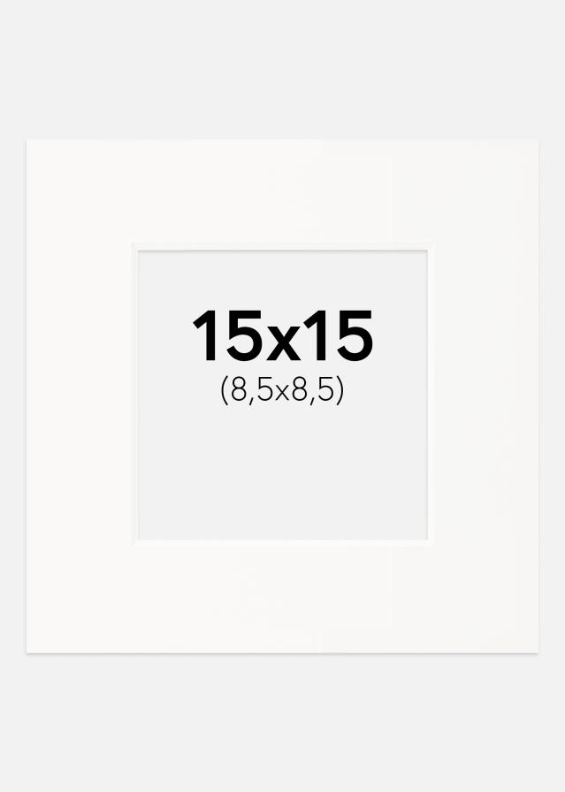 Paspatuuri Offwhite (Valkoinen keskus) 15x15 cm (8,5x8,5)