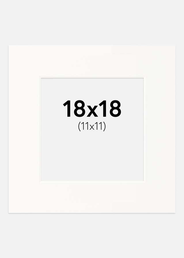 Paspatuuri Offwhite (Valkoinen keskus) 18x18 cm (11x11)