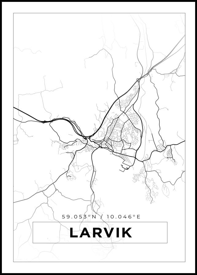 Kartta - Lavrik - Valkoinen Juliste
