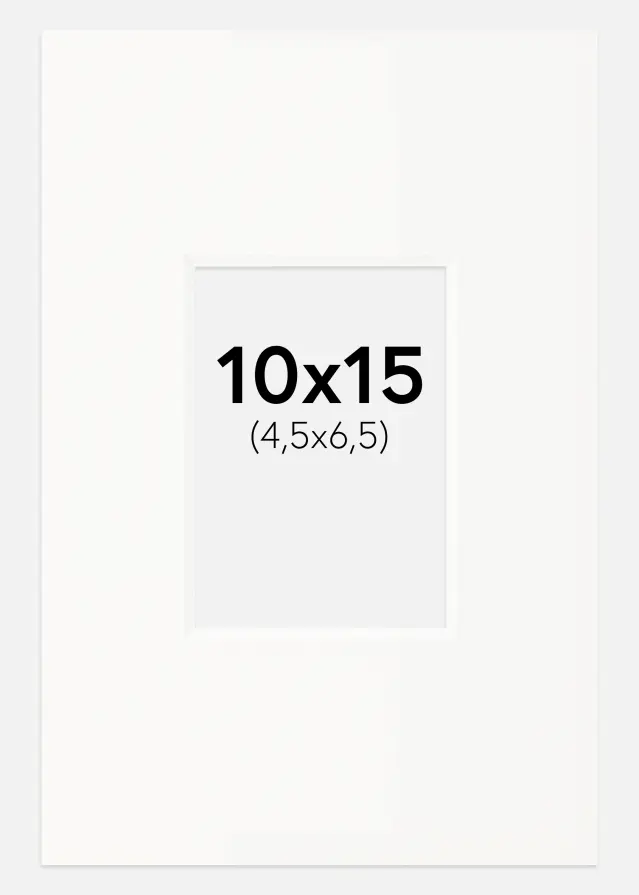 Paspatuuri Offwhite (Valkoinen keskus) 10x15 cm (4,5x6,5)