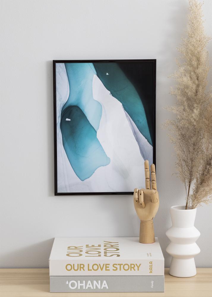 Kehys New Lifestyle Espresso Brown 30x40 cm - Paspatuuri Musta 21x29,7 cm (A4)