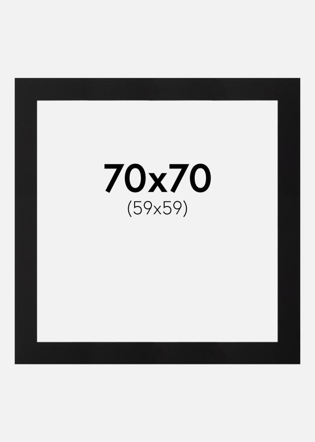Paspatuuri Musta (Musta keskus) 70x70 cm (59x59)