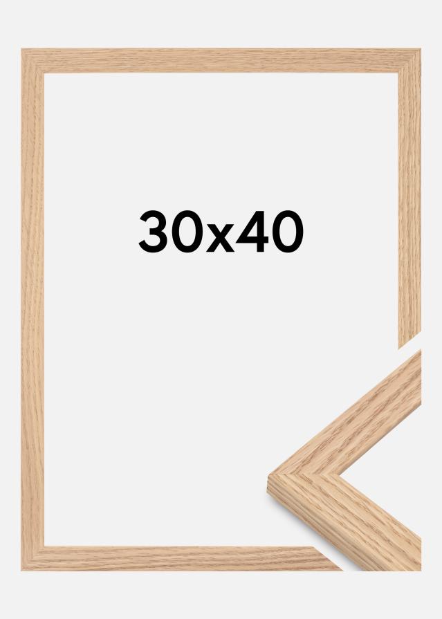 Kehys Tidlös Akryylilasi Massiivinen Tammi 30x40 cm