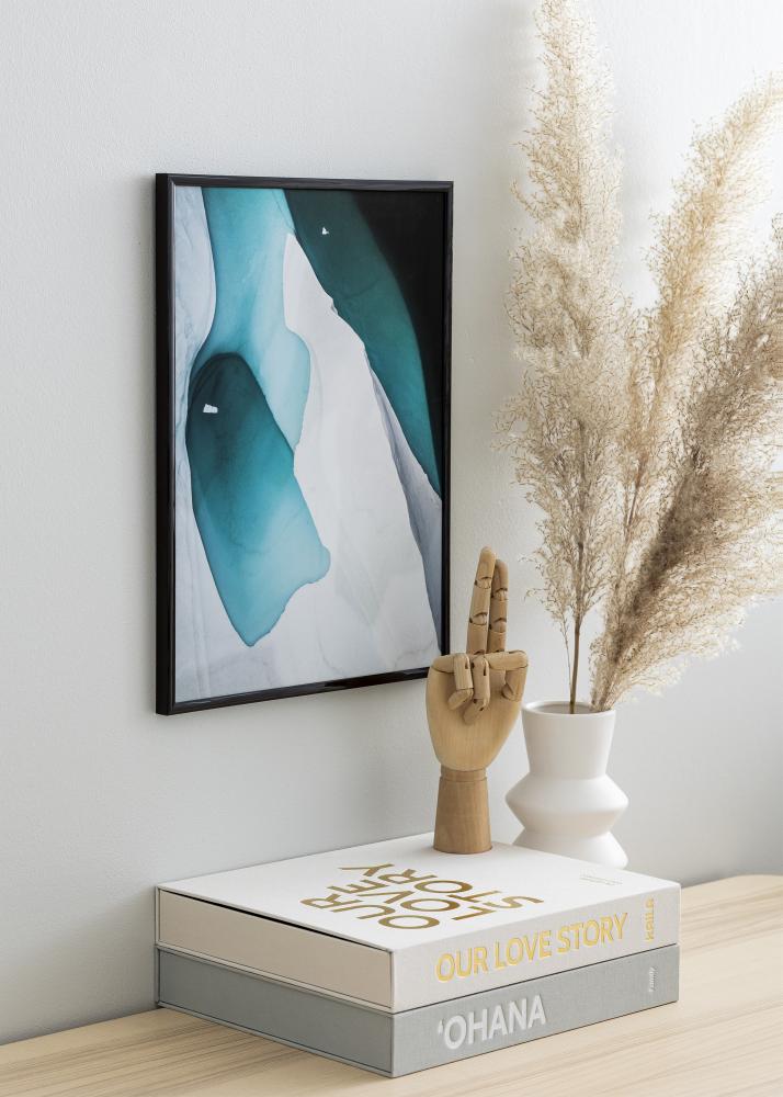 Kehys New Lifestyle Espresso Brown 30x40 cm - Paspatuuri Musta 21x29,7 cm (A4)