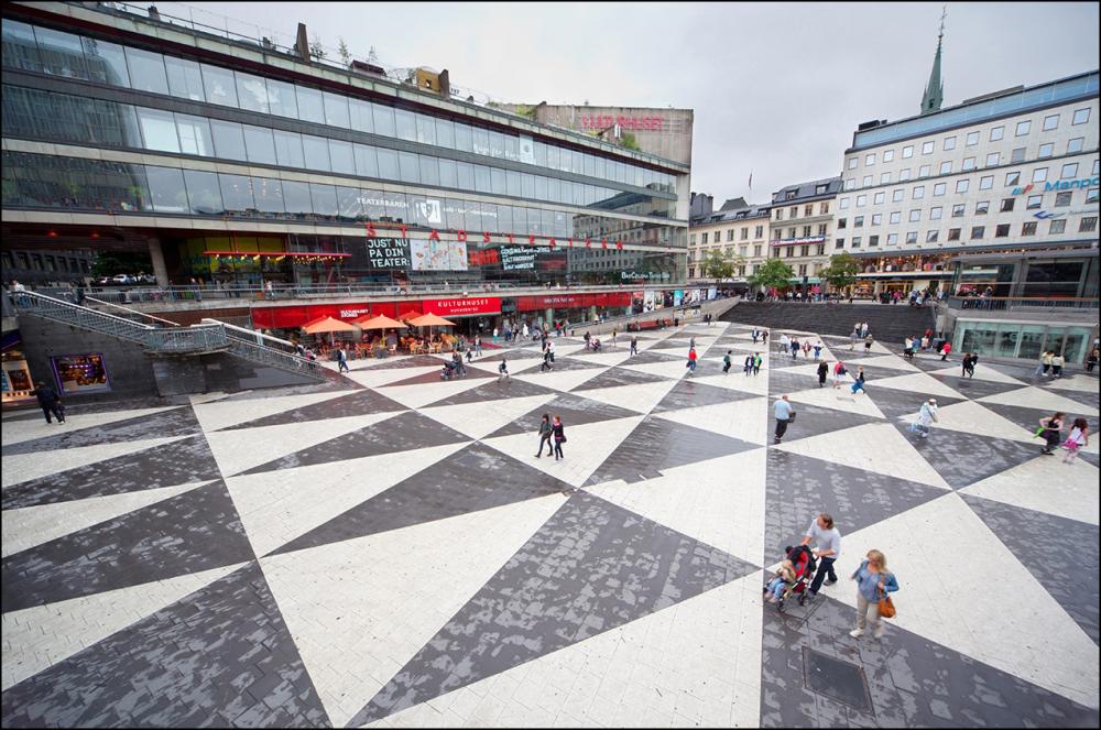 Sergels Torg Stockholm 50x70 cm Juliste