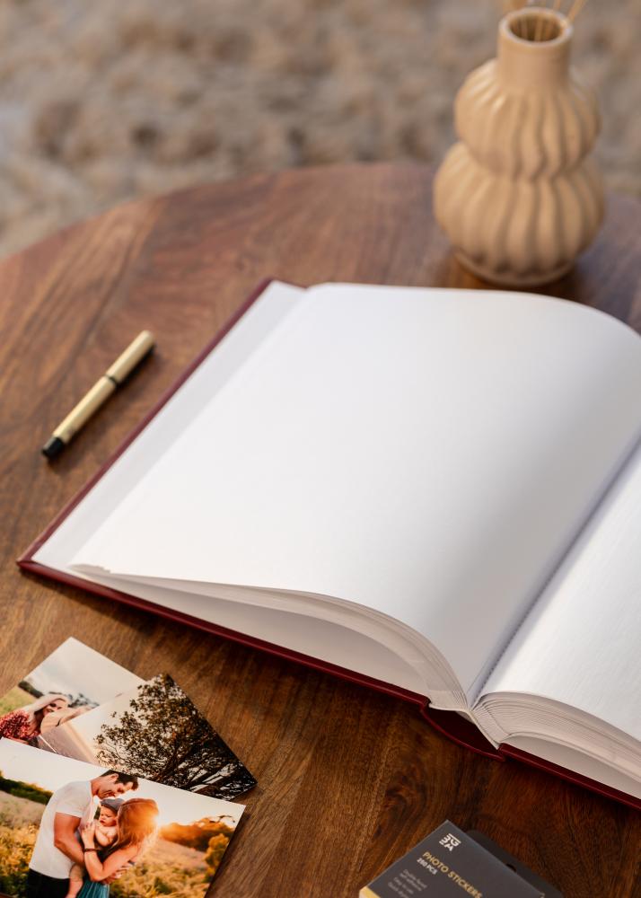 Classico Albumi Punainen - 30x33 cm (100 Valkoista sivua / 50 lehteä)