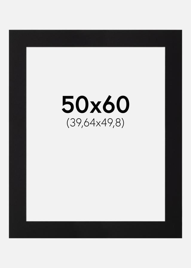 Paspatuuri Musta Standard (Valkoinen Keskus) 50x60 cm (39,64x49,8)