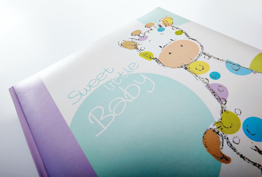 Kima Vauvan-albumi - 28x30,5 (50 Valkoisia sivua / 25 lehteä)