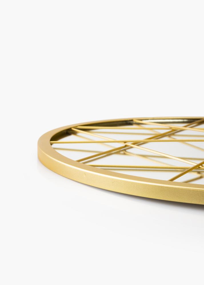 KAILA Pyöreä Peili Triangles - Kullanvärinen 55 cm Ø