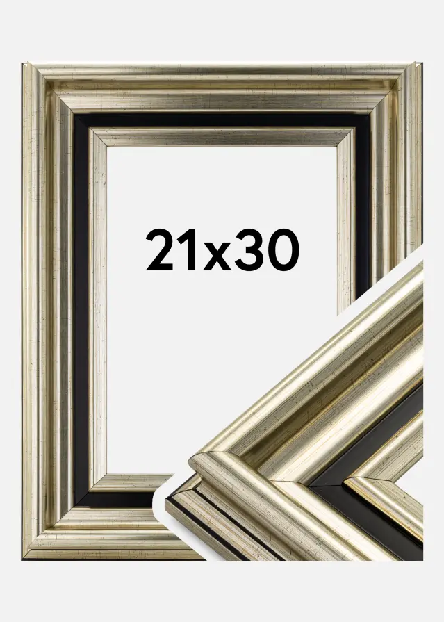 Kehys Gysinge Premium Hopeanvärinen 21x30 cm