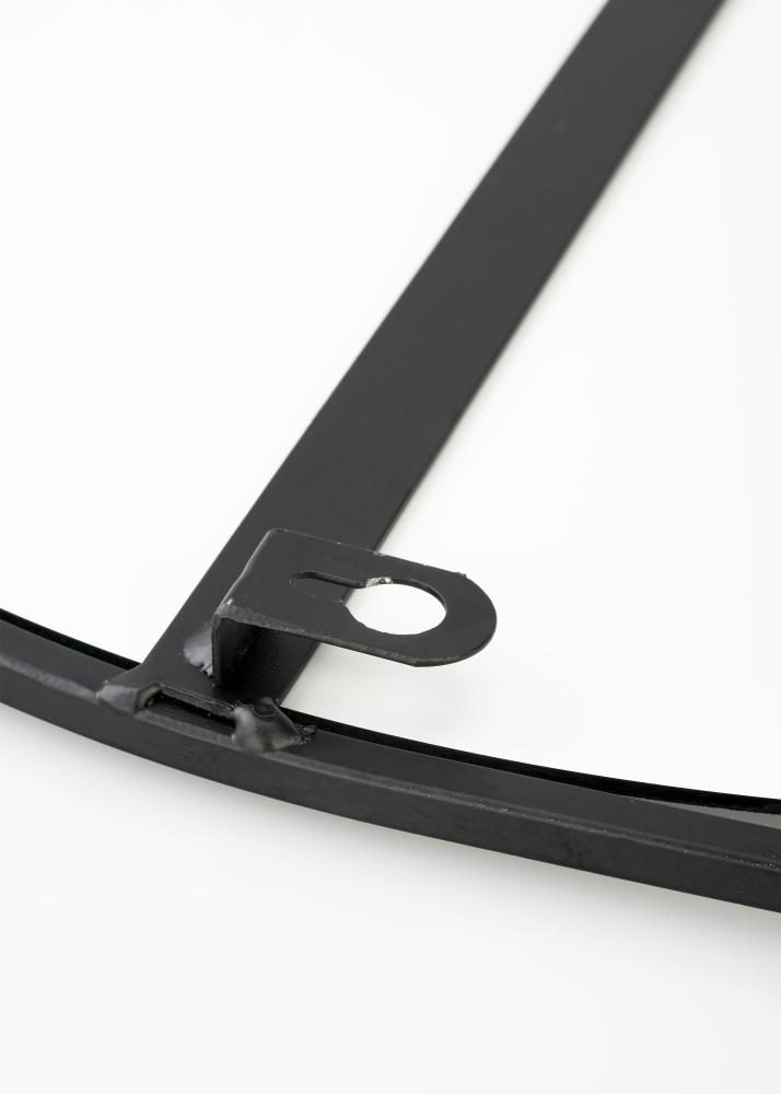 KAILA Pyöreä Peili hyllyllä - Musta 35x55 cm