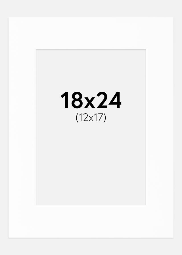 Paspatuuri Canson Valkoinen (Valkoinen keskus) 18x24 cm (12x17)