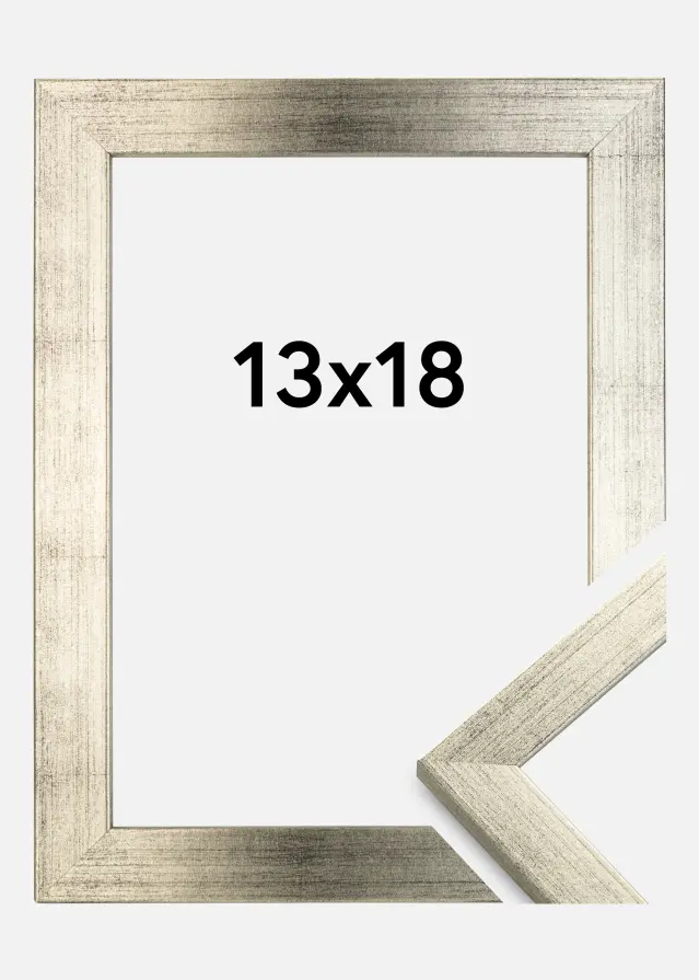 Kehys Stilren Akryylilasi Hopeanvärinen 13x18 cm