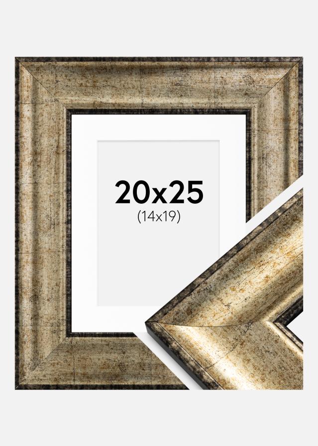 Kehys Saltsjöbaden Antiikin kulta 20x25 cm - Passepartout Valkoinen 15x20 cm