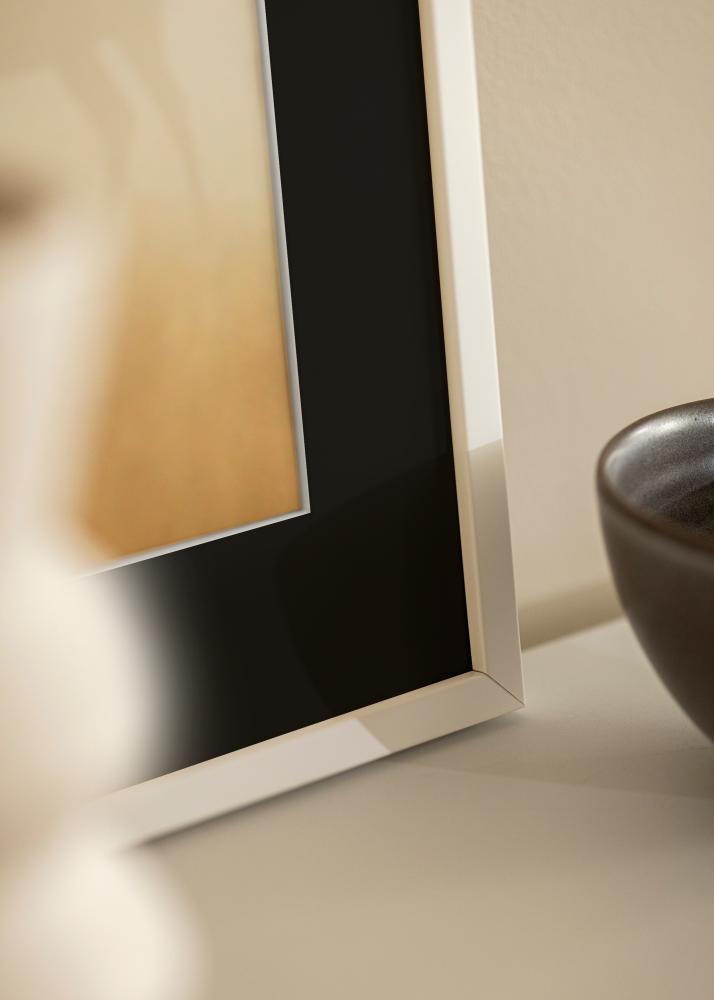 Kehys E-Line Valkoinen 30x40 cm - Paspatuuri Musta 21x29,7 cm (A4)