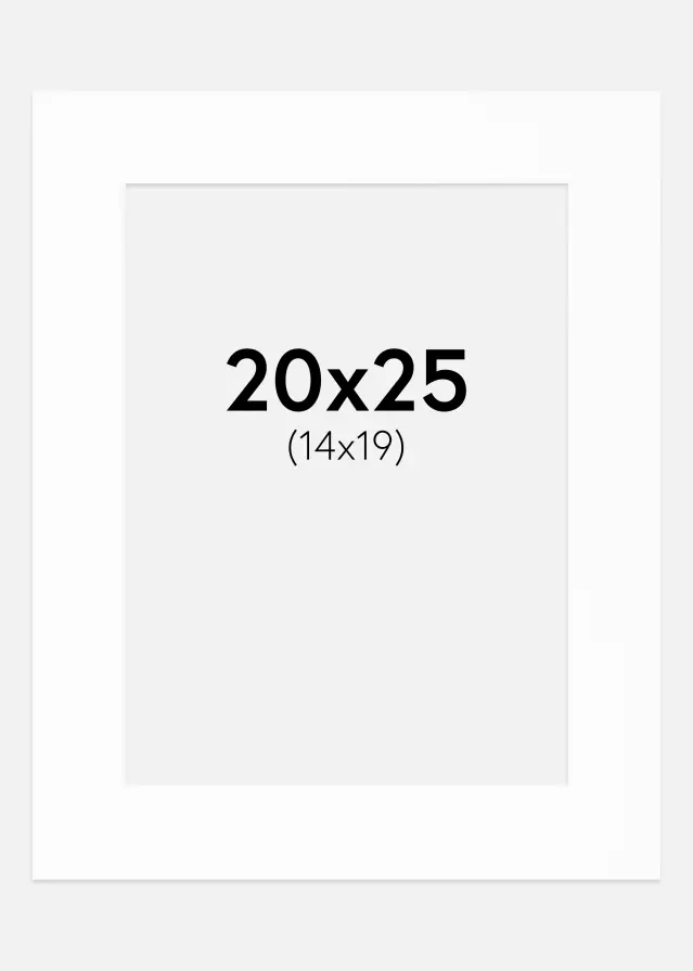 Paspatuuri Canson Valkoinen (Valkoinen keskus) 20x25 cm (14x19)