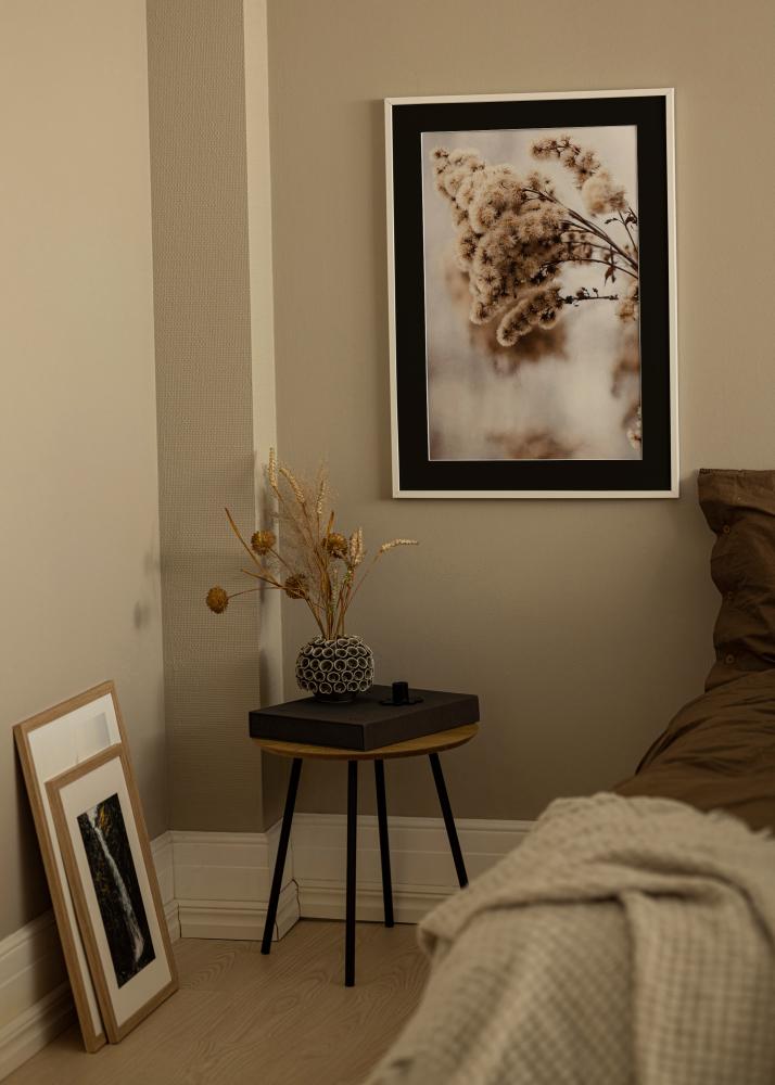 Kehys E-Line Valkoinen 30x40 cm - Paspatuuri Musta 21x29,7 cm (A4)