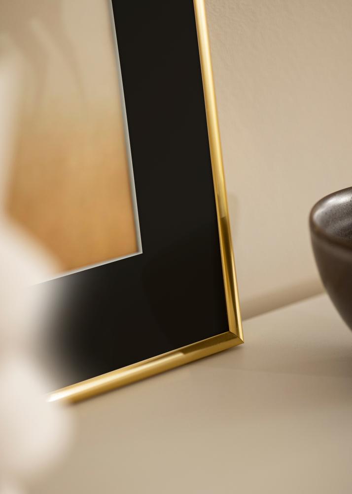 Kehys Victoria Kulta 70x100 cm - Passepartout Musta 62x93 cm