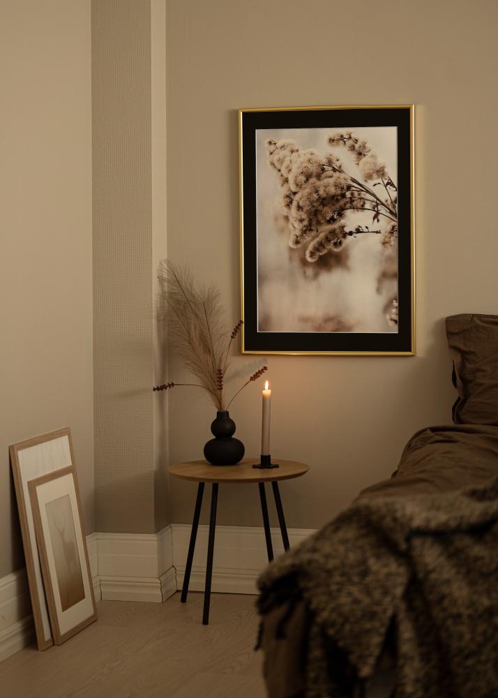 Kehys Victoria Kulta 70x100 cm - Passepartout Musta 62x93 cm