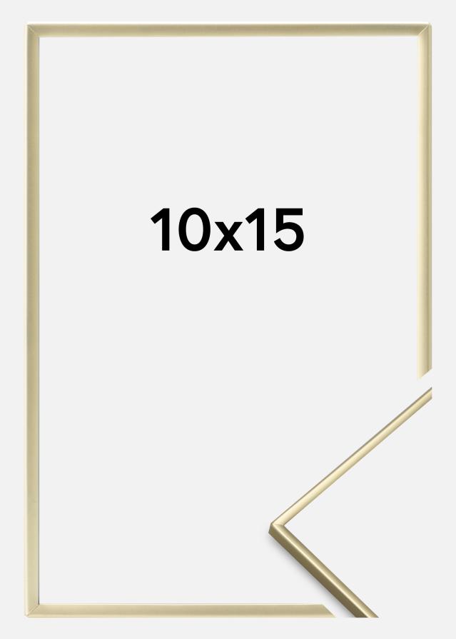 Kehys Sileä Metalli Kullanvärinen 10x15 cm