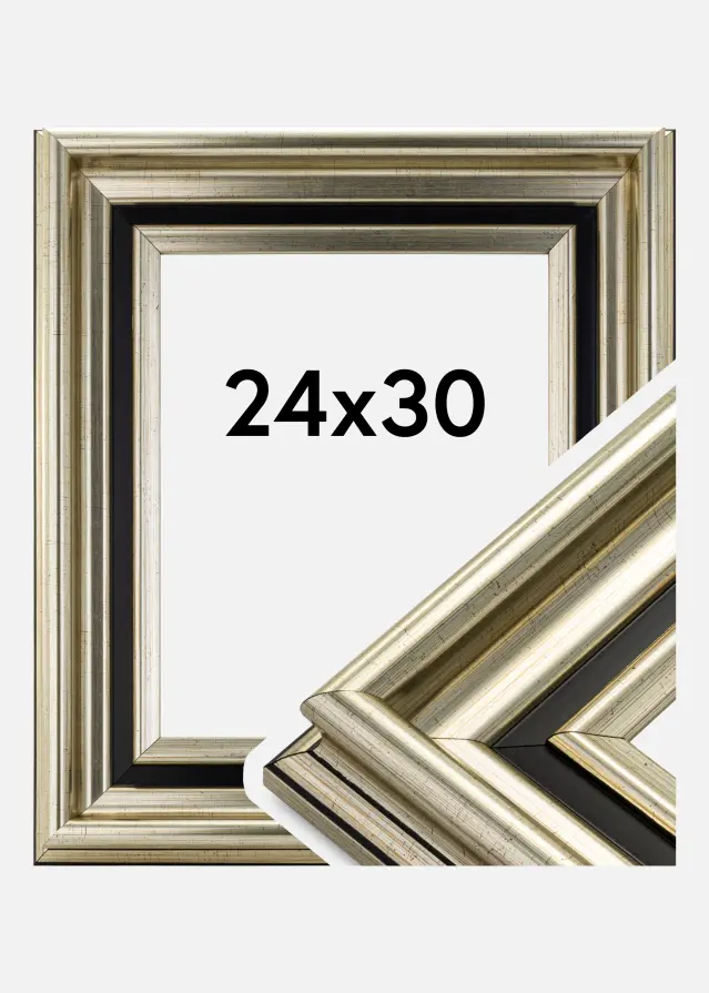 Kehys Gysinge Premium Hopeanvärinen 24x30 cm