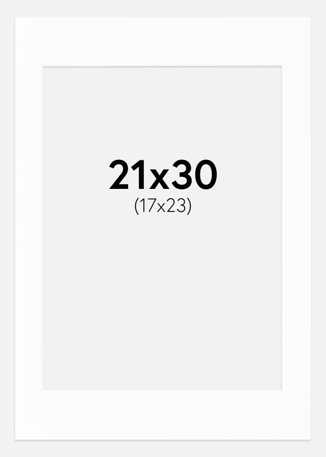 Paspatuuri Canson Valkoinen (Valkoinen keskus) 21x30 cm (17x23)