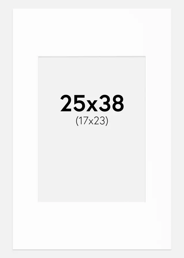 Paspatuuri Canson Valkoinen (Valkoinen keskus) 25x38 cm (17x23)