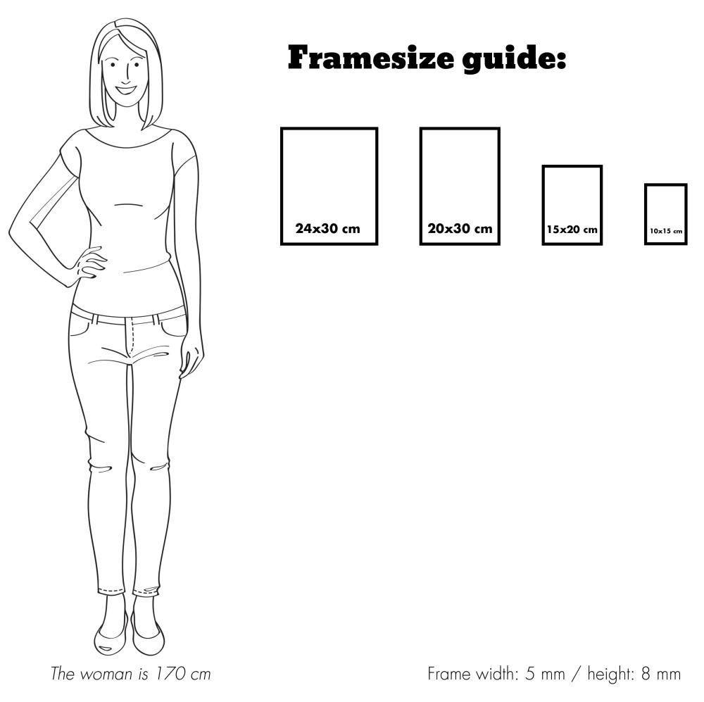 Kehys Rosen Metall Hopeanvärinen 10x13 cm