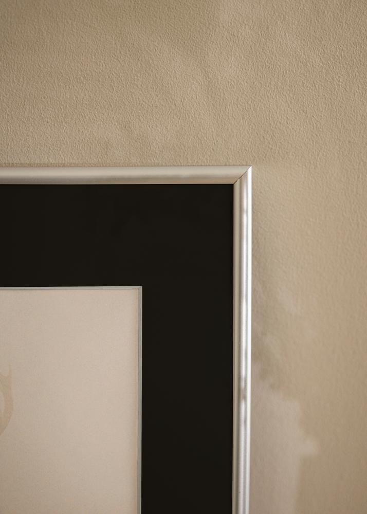 Kehys Victoria Hopea 70x100 cm - Passepartout Musta 62x93 cm