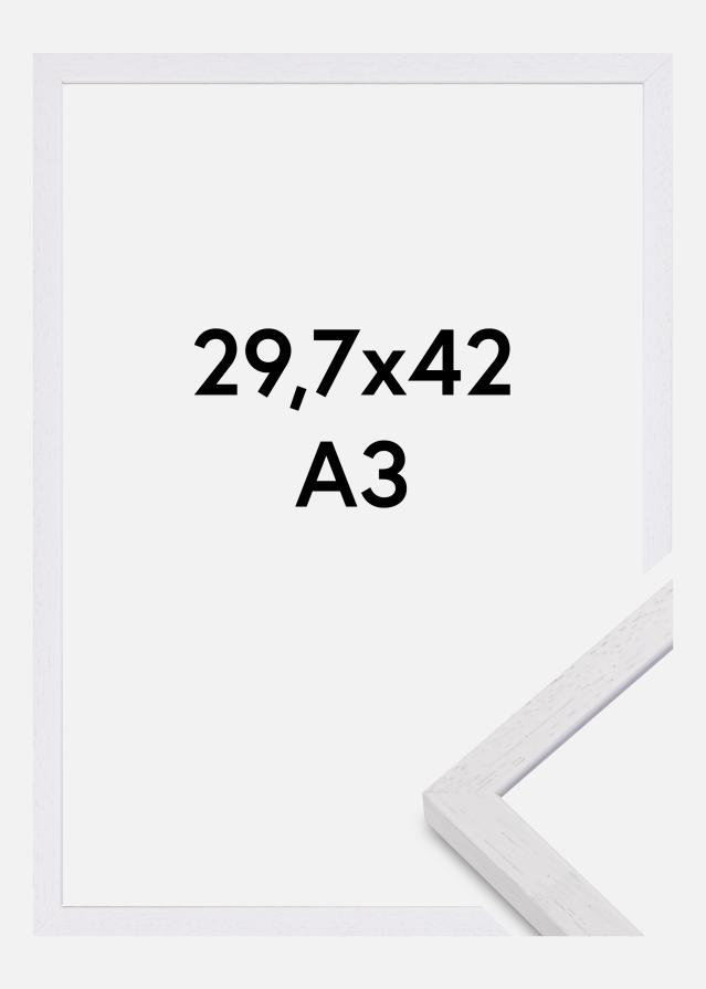 Valokuvakehys Glendale Matta heijastamaton lasi Valkoinen 29,7x42 cm (A3)