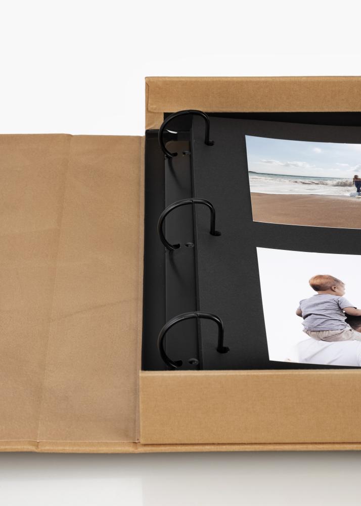 KAILA ONE OF A KIND Manilla - Coffee Table Photo Album (60 Mustaa sivua)