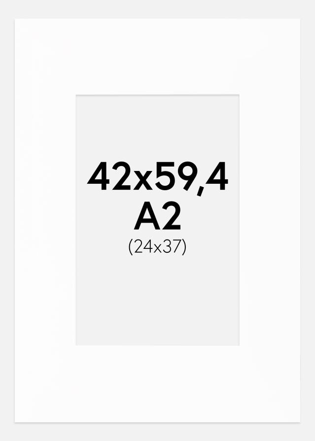 Paspatuuri Canson Valkoinen (Valkoinen keskus) 42x59,4 cm (24x37)