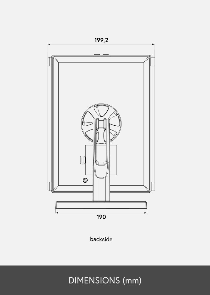 KAILA Meikkipeili Fold I - 38x30 cm