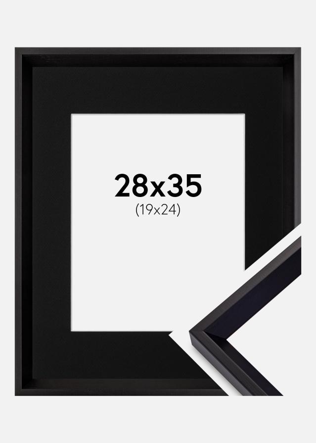 Kehys Globe Musta 28x35 cm - Paspatuuri Musta 20x25 cm